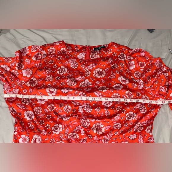 NWOT J. Crew Featherweight satin maxi dress in poppy fields Size 20 - Picture 7 of 7